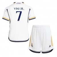 Camiseta Real Madrid Vinicius Junior #7 Primera Equipación Replica 2023-24 para niños mangas cortas (+ Pantalones cortos)